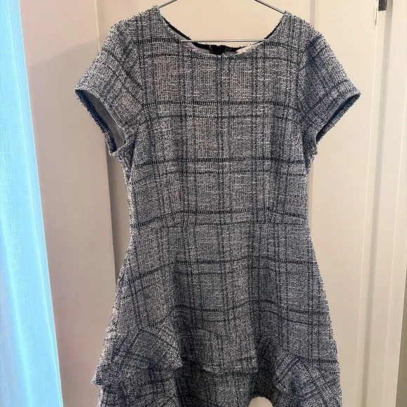 Speechless Blue and White Textured Dress - Picture 2 of 12